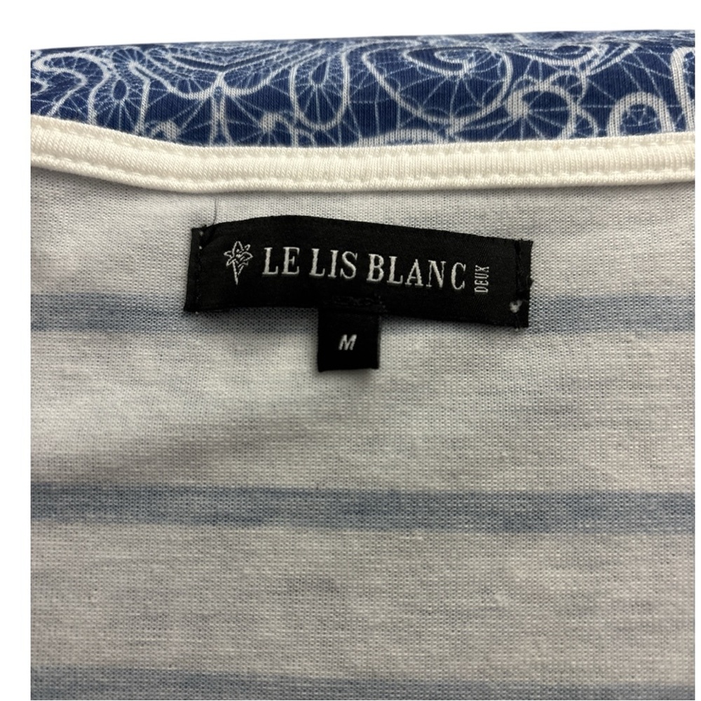 Le Lis Blanc Women’s Top Blouse
White with blue print - Picture 5 of 6